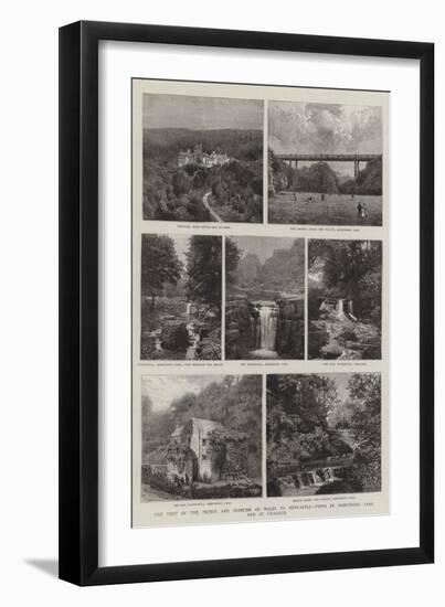 The Visit of the Prince and Princess of Wales to Newcastle, Views in Armstrong Park and at Cragside-null-Framed Giclee Print