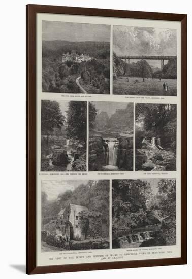 The Visit of the Prince and Princess of Wales to Newcastle, Views in Armstrong Park and at Cragside-null-Framed Giclee Print