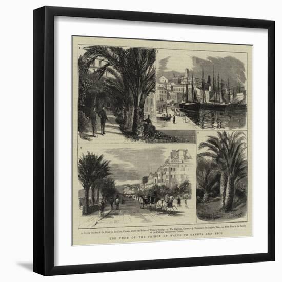 The Visit of the Prince of Wales to Cannes and Nice-null-Framed Giclee Print