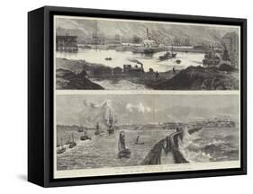 The Visit of the Prince of Wales to Newcastle-On-Tyne-William Heysham Overend-Framed Stretched Canvas