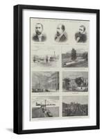 The Visit of the Prince of Wales to Newcastle-On-Tyne-null-Framed Giclee Print