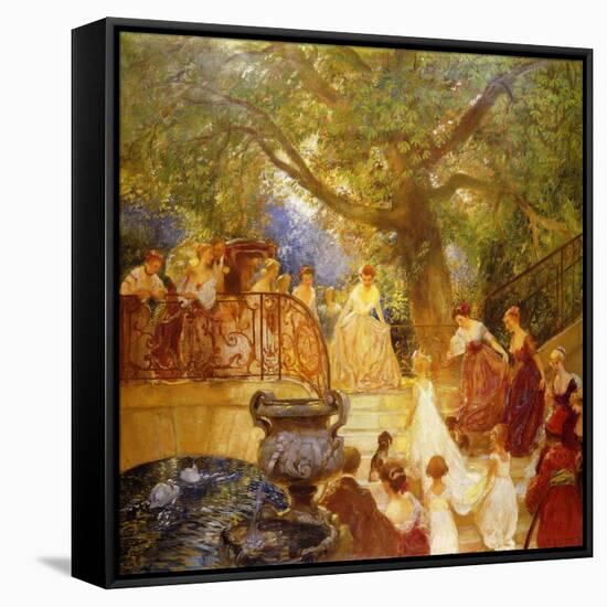 The Visit of the Princess Royal-Gaston De Latouche-Framed Stretched Canvas