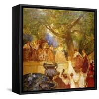 The Visit of the Princess Royal-Gaston De Latouche-Framed Stretched Canvas