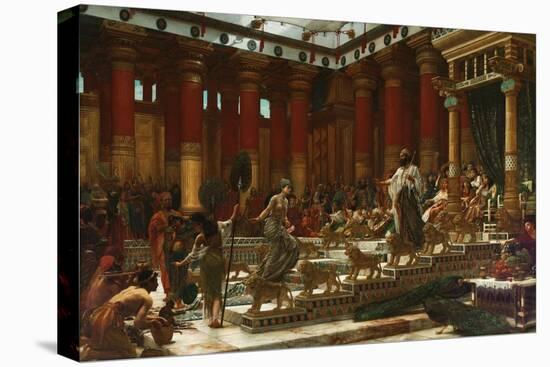 The Visit of the Queen of Sheba to King Solomon, 1890-Edward John Poynter-Stretched Canvas