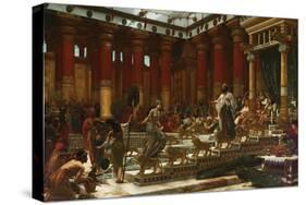 The Visit of the Queen of Sheba to King Solomon, 1890-Edward John Poynter-Stretched Canvas