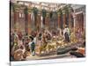 The Visit of the Queen of Sheba to King Solomon, Illustration from 'Hutchinson's History of the…-Edward John Poynter-Stretched Canvas