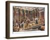 The Visit of the Queen of Sheba to King Solomon, Illustration from 'Hutchinson's History of the…-Edward John Poynter-Framed Giclee Print