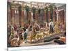 The Visit of the Queen of Sheba to King Solomon, Illustration from 'Hutchinson's History of the…-Edward John Poynter-Stretched Canvas