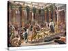 The Visit of the Queen of Sheba to King Solomon, Illustration from 'Hutchinson's History of the…-Edward John Poynter-Stretched Canvas