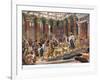 The Visit of the Queen of Sheba to King Solomon, Illustration from 'Hutchinson's History of the…-Edward John Poynter-Framed Giclee Print