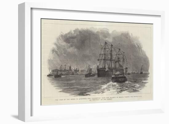 The Visit of the Queen to Liverpool-William Lionel Wyllie-Framed Giclee Print