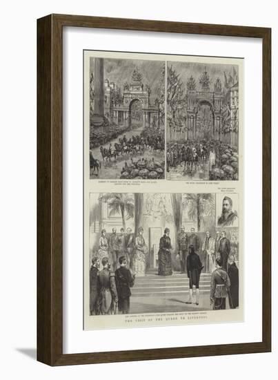 The Visit of the Queen to Liverpool-null-Framed Giclee Print