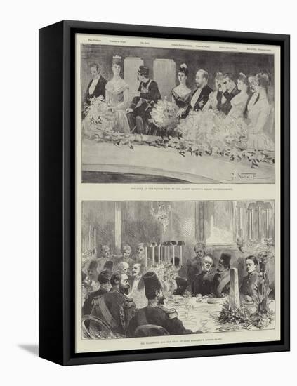 The Visit of the Shah-Gabriel Nicolet-Framed Stretched Canvas