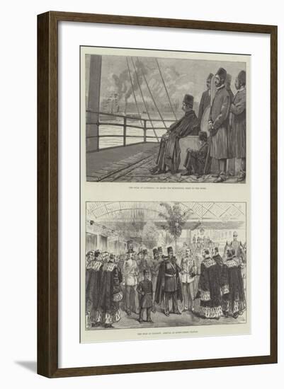 The Visit of the Shah-null-Framed Giclee Print