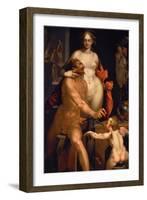 The Visit of Venus to Vulcan, C. 1610-Bartholomeus Spranger-Framed Giclee Print