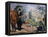 The Visit to Cezanne-Maurice Denis-Framed Stretched Canvas