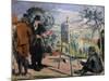 The Visit to Cezanne-Maurice Denis-Mounted Giclee Print