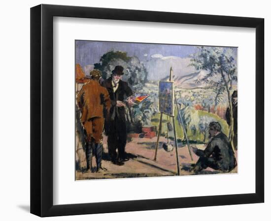 The Visit to Cezanne-Maurice Denis-Framed Giclee Print