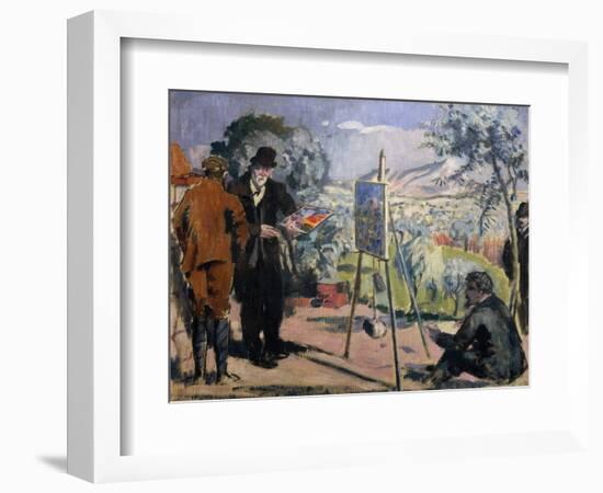 The Visit to Cezanne-Maurice Denis-Framed Giclee Print