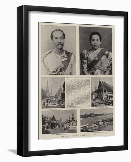 The Visit to England of the King of Siam-null-Framed Giclee Print