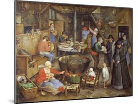 The Visit to Farm, 1597-Jan Brueghel the Elder-Mounted Giclee Print