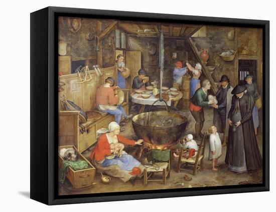 The Visit to Farm, 1597-Jan Brueghel the Elder-Framed Stretched Canvas