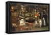 The Visit to the Farm-Pieter Bruegel the Elder-Framed Stretched Canvas