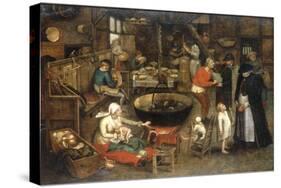 The Visit to the Farm-Pieter Bruegel the Elder-Stretched Canvas