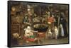 The Visit to the Farm-Pieter Bruegel the Elder-Framed Stretched Canvas