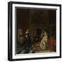 The Visit to the Nursery, 1661-Gabriel Metsu-Framed Giclee Print