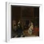 The Visit to the Nursery, 1661-Gabriel Metsu-Framed Giclee Print