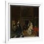 The Visit to the Nursery, 1661-Gabriel Metsu-Framed Giclee Print