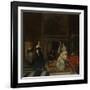 The Visit to the Nursery, 1661-Gabriel Metsu-Framed Giclee Print