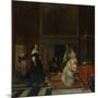 The Visit to the Nursery, 1661-Gabriel Metsu-Mounted Giclee Print