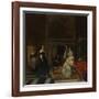 The Visit to the Nursery, 1661-Gabriel Metsu-Framed Giclee Print