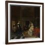 The Visit to the Nursery, 1661-Gabriel Metsu-Framed Giclee Print