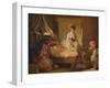 'The Visit to the Nursery', c1775-Jean-Honore Fragonard-Framed Giclee Print