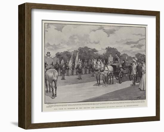 The Visit to Windsor of the Ancient and Honourable Artillery Company of Massachusetts-Henry Marriott Paget-Framed Giclee Print