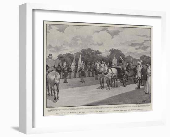 The Visit to Windsor of the Ancient and Honourable Artillery Company of Massachusetts-Henry Marriott Paget-Framed Giclee Print