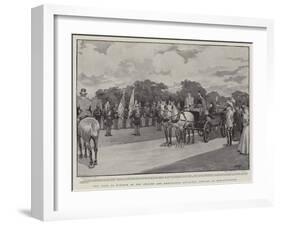 The Visit to Windsor of the Ancient and Honourable Artillery Company of Massachusetts-Henry Marriott Paget-Framed Giclee Print