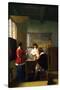 The Visit-Pieter de Hooch-Stretched Canvas