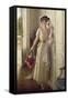 The Visit-Albert Lynch-Framed Stretched Canvas