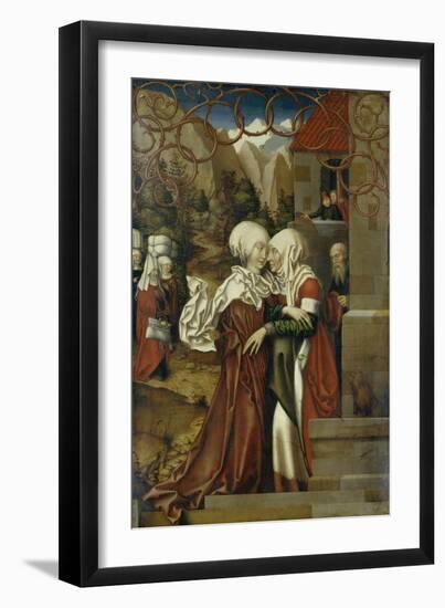 The Visitation, 1512-Hans Fries-Framed Premium Giclee Print