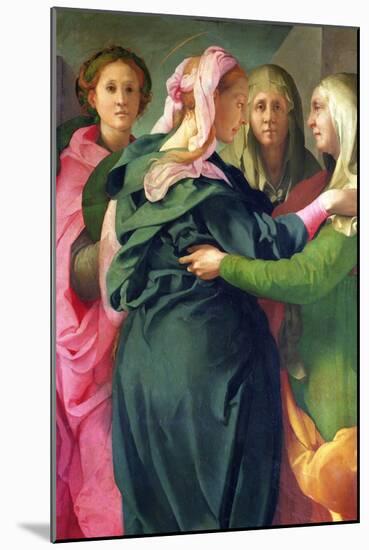 The Visitation, 1528-30 (Detail)-Jacopo da Carucci Pontormo-Mounted Giclee Print