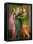 The Visitation, 1528-30 (Fresco) (See 208284 and 60439 for Details)-Jacopo da Carucci Pontormo-Framed Stretched Canvas