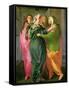 The Visitation, 1528-30 (Fresco) (See 208284 and 60439 for Details)-Jacopo da Carucci Pontormo-Framed Stretched Canvas