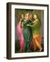 The Visitation, 1528-30 (Fresco) (See 208284 and 60439 for Details)-Jacopo da Carucci Pontormo-Framed Giclee Print