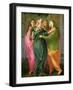 The Visitation, 1528-30 (Fresco) (See 208284 and 60439 for Details)-Jacopo da Carucci Pontormo-Framed Giclee Print