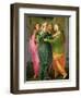 The Visitation, 1528-30 (Fresco) (See 208284 and 60439 for Details)-Jacopo da Carucci Pontormo-Framed Giclee Print