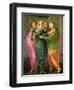 The Visitation, 1528-30 (Fresco) (See 208284 and 60439 for Details)-Jacopo da Carucci Pontormo-Framed Giclee Print